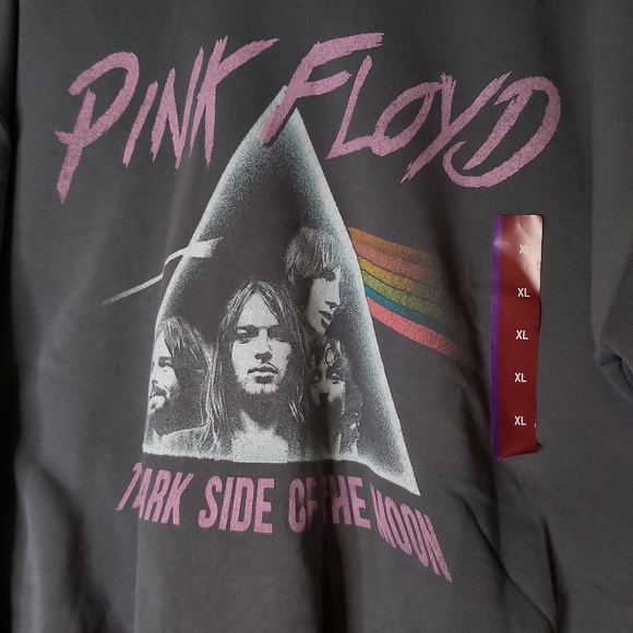 Pink Floyd Tops - 💢SOLD💢Women's Pink Floyd Cropped Top Sweatshirt- Gray